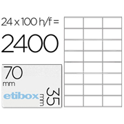 ETIBOX ETIQUETA ILC 70x35mm 24x100-PACK 119750